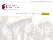 Tablet Screenshot of newvillagegirlsacademy.org